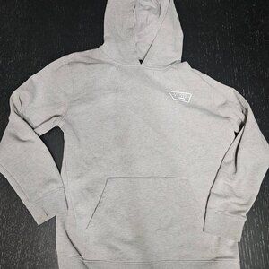Vans Womens Hoodie XL X-Large Gray Hooded Sweatshirt Fleece Lined Skateboarding